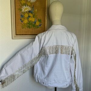 NWT BLANK NYC denim rhinestone jacket